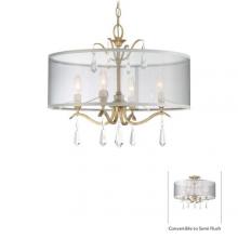 Minka-Lavery 4443-582 - Laurel Estate - 4 Light Pendant (Convertible to Semi Flush)