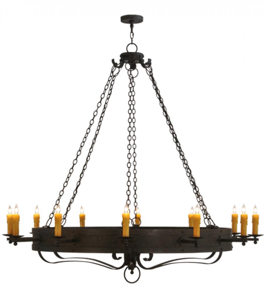 72"W Parnella 12 LT Chandelier