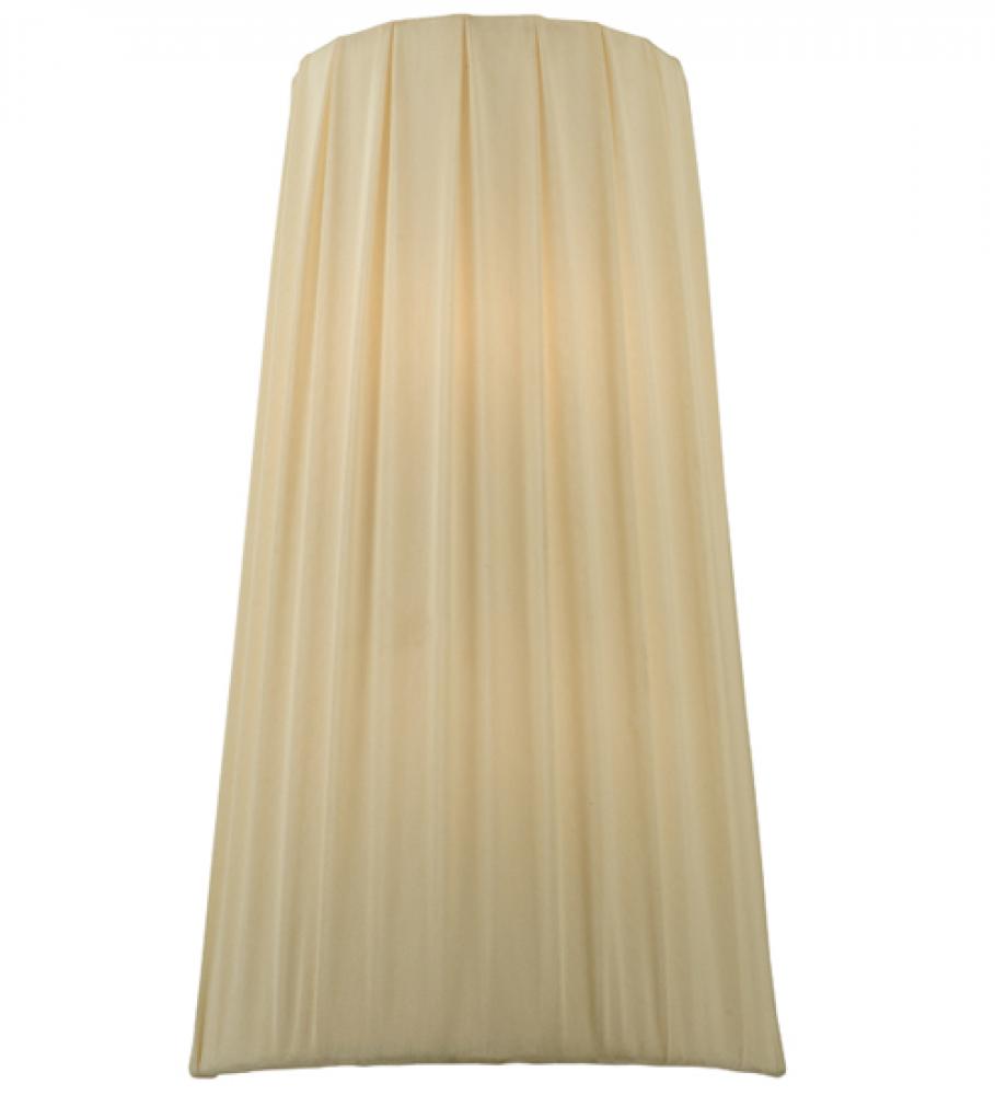 9" Wide Channell Tapered & Pleated Wall Sconce