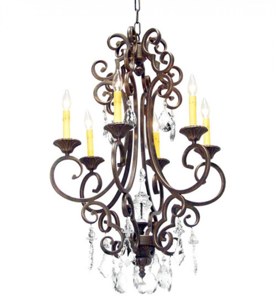 24" Wide Aumberto 6 Light Chandelier