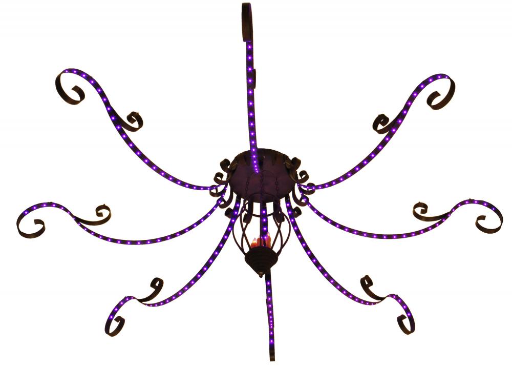 166"W Carnevale 8 Arm Chandelier