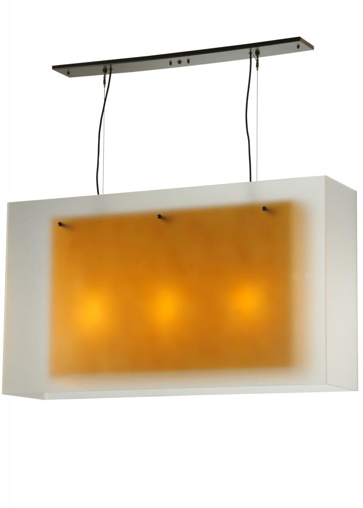 48"L Quadrato Shadow Box Oblong Pendant