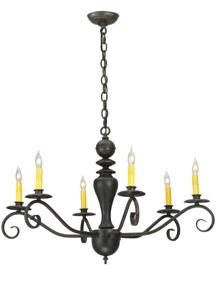 33" Wide Emory 6 Light Chandelier