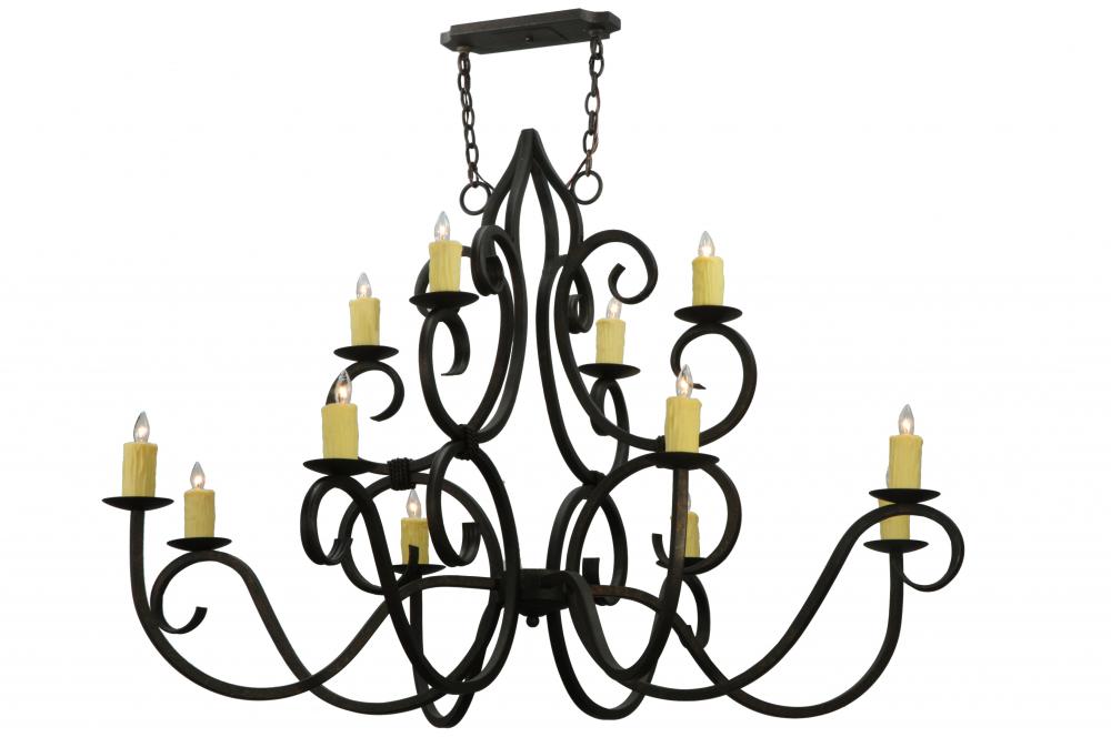 60" Wide Clayton 12 Light Chandelier