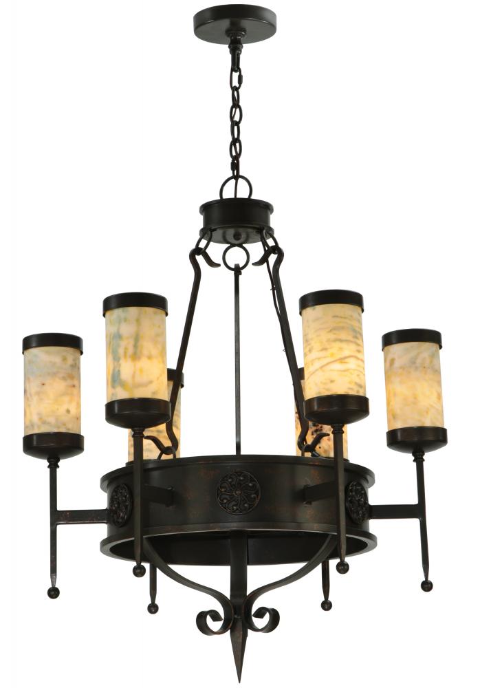 30" Wide Lorenzo 6 Light Chandelier