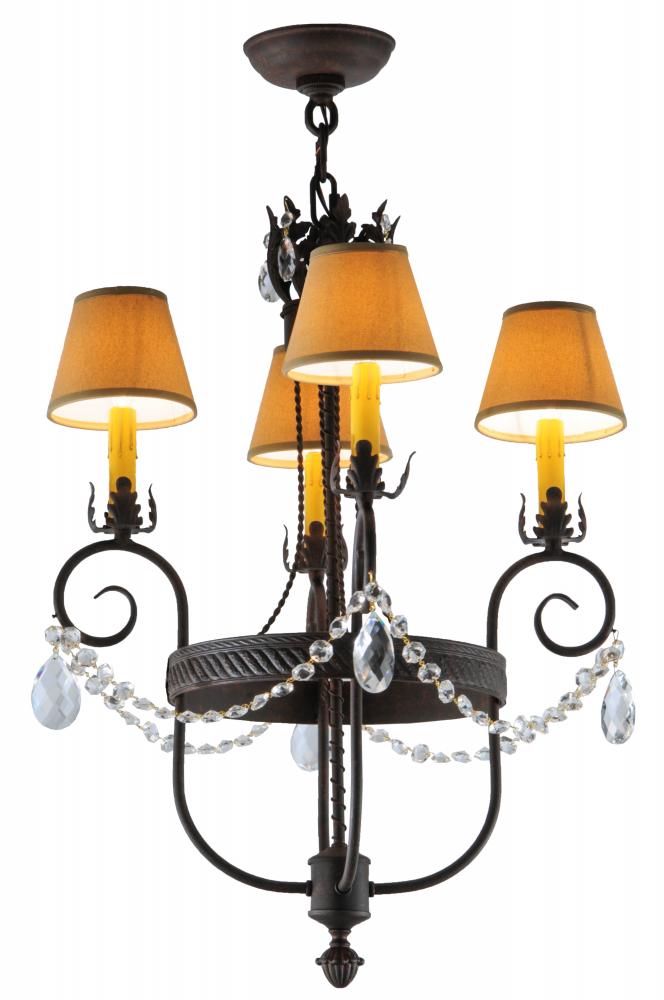 19"W Antonia 4 LT Chandelier