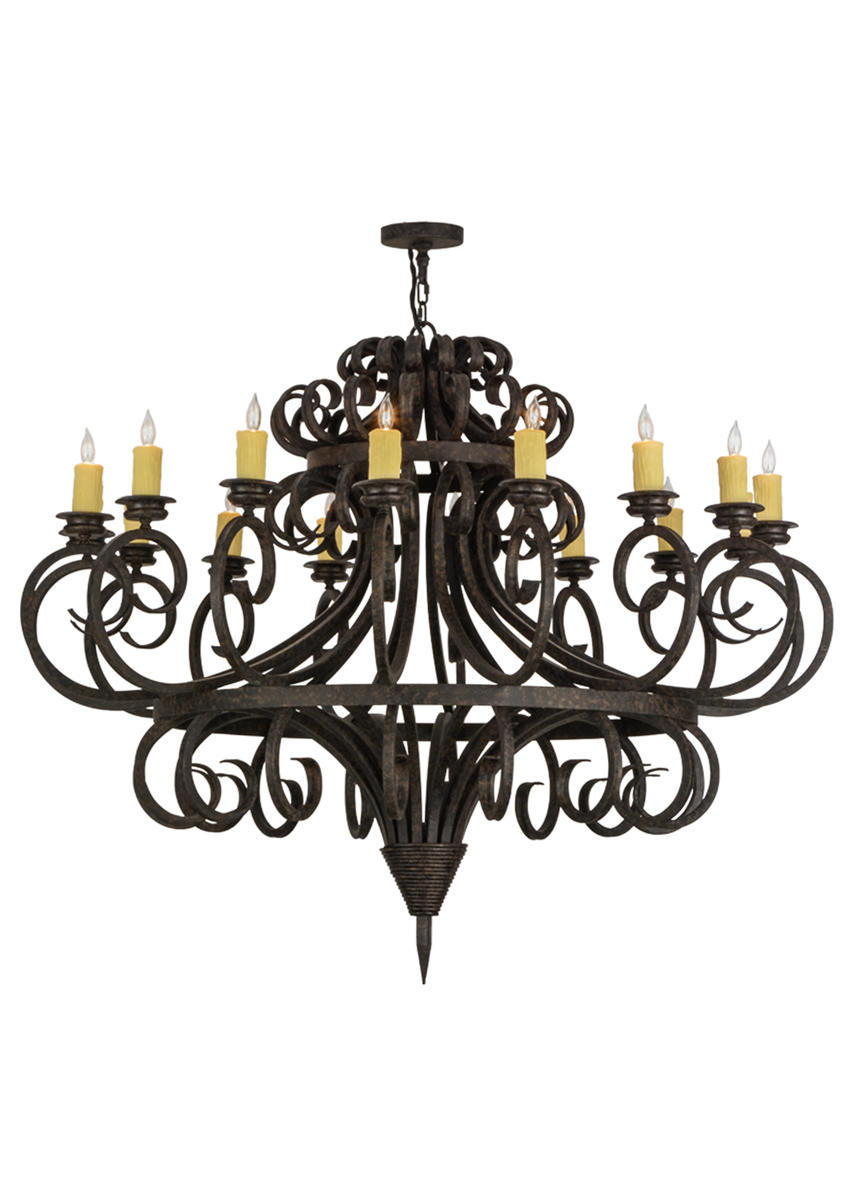 60"W Symen 16 LT Chandelier