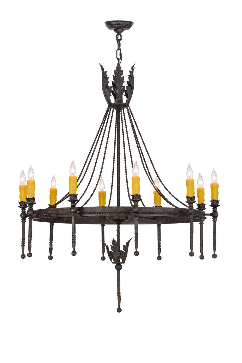 36" Wide Amaury 10 Light Chandelier