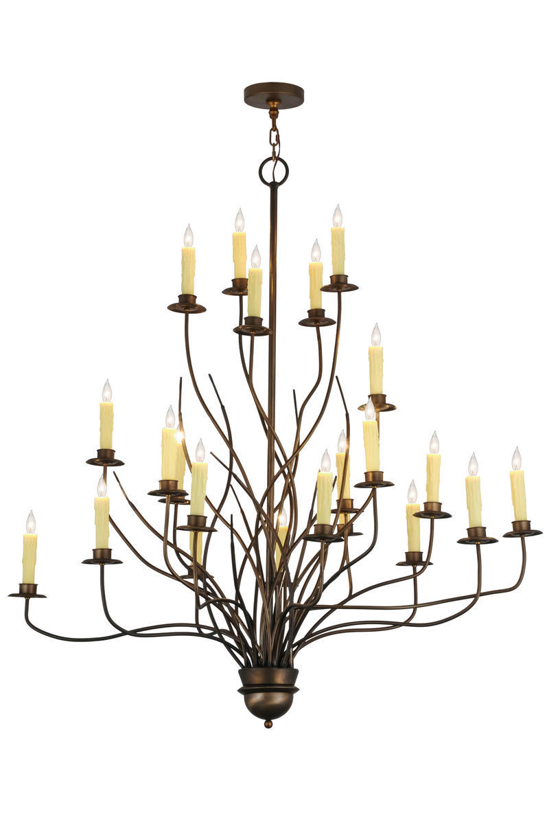 54"W Sycamore 22 LT Chandelier