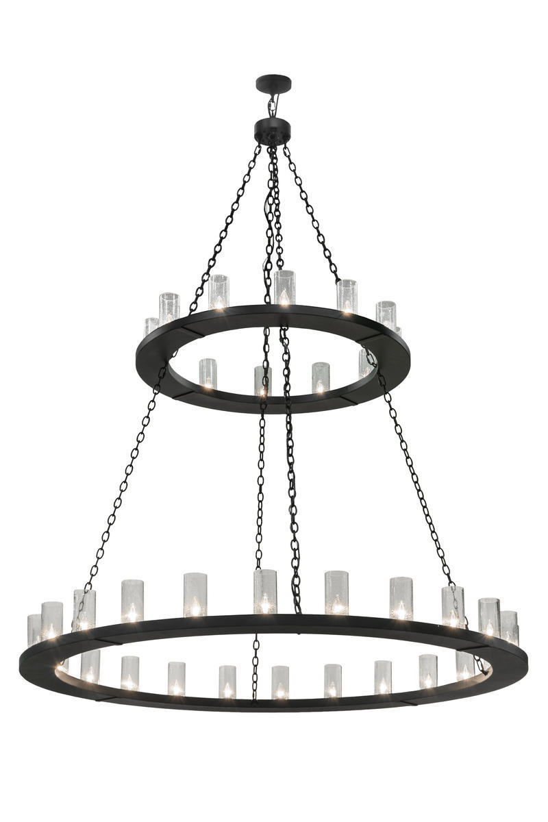 72"W Loxley 36 LT Two Tier Chandelier