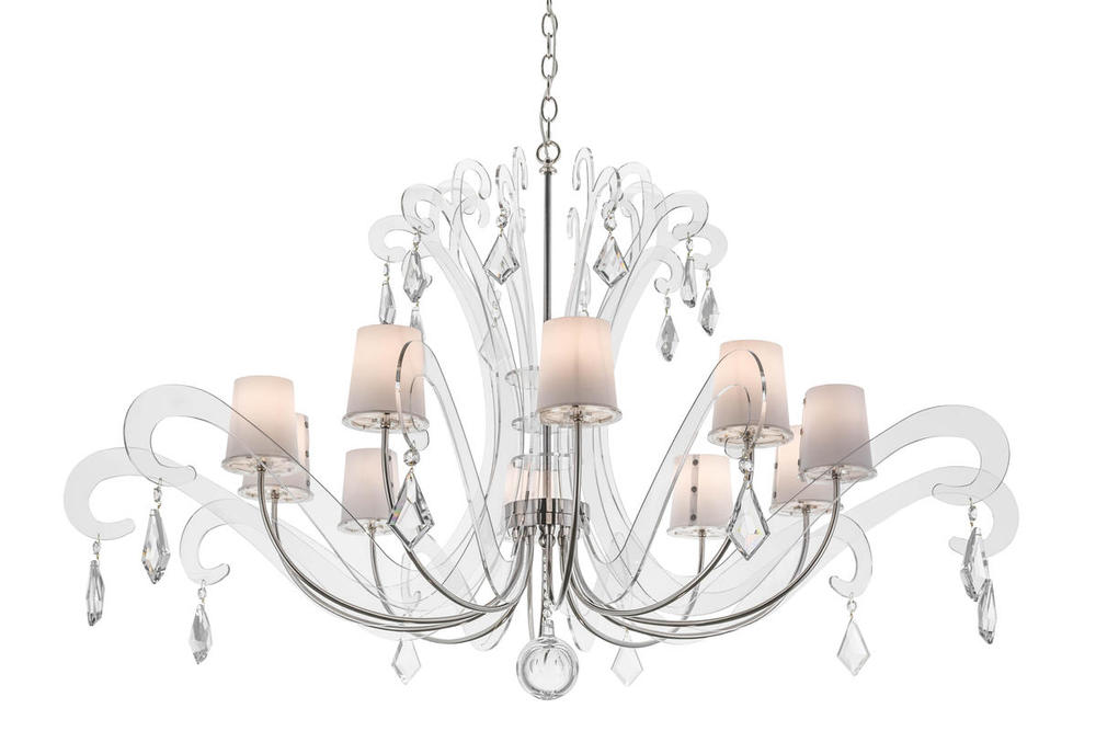 55"W Lienz 10 LT Chandelier