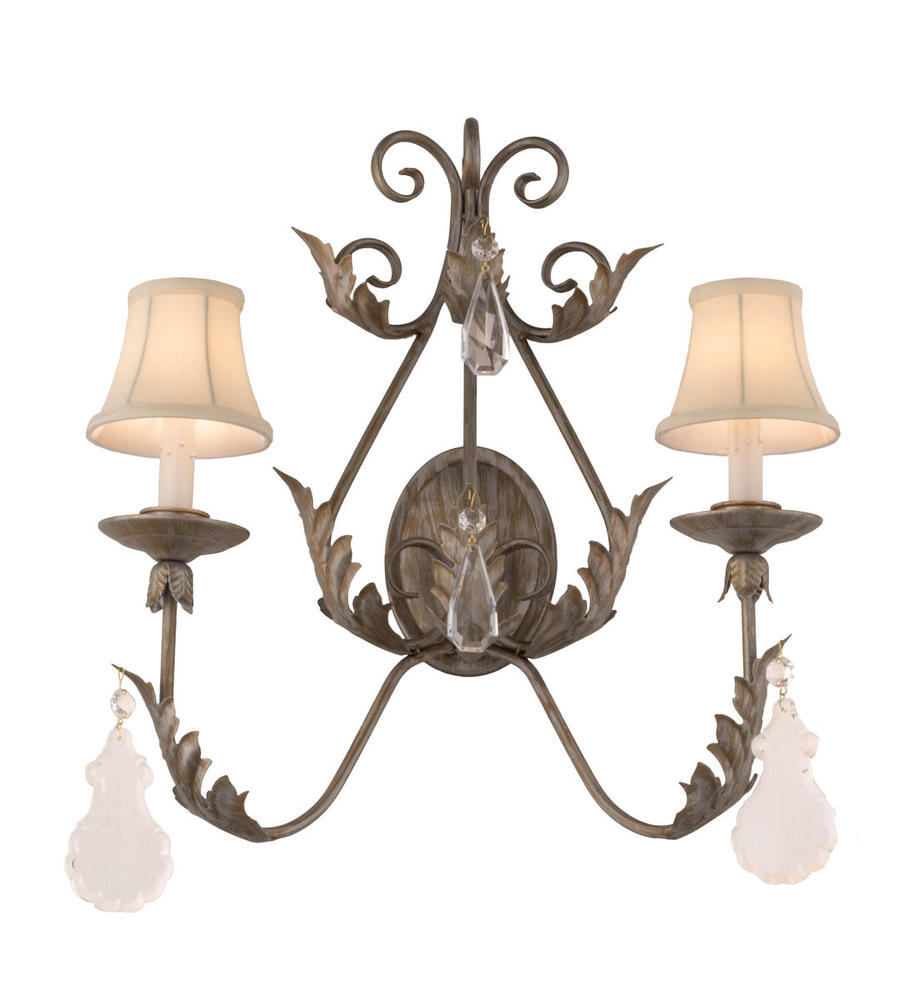 21"W French Elegance 2 LT Wall Sconce