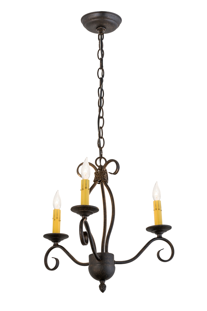 18"W Sienna 3 LT Chandelier