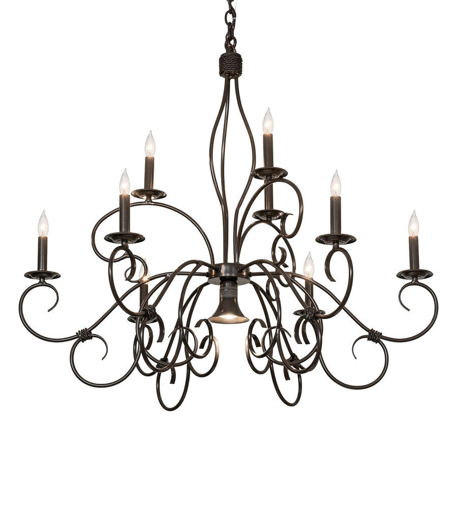 40" Wide Grace 10 Light Two Tier Chandelier