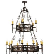 2nd Avenue Designs White 115334 - 48"W Toscano 15 LT Two Tier Chandelier