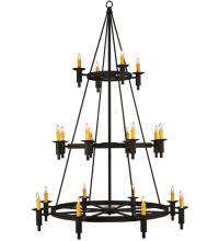 2nd Avenue Designs White 115722 - 60"W Carella 20 LT Three Tier Chandelier