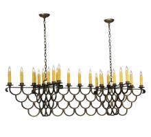 2nd Avenue Designs White 116731 - 71"L Picadilly 23 LT Oblong Chandelier