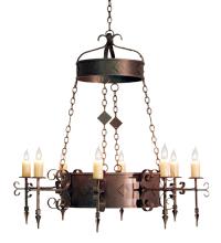 2nd Avenue Designs White 117173 - 48" Wide Diamante 8 Light Chandelier