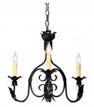 2nd Avenue Designs White 117560 - 22" Wide Elyce 3 Light Chandelier