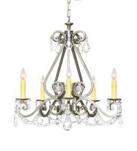 2nd Avenue Designs White 118041 - 26" Wide Adrianna 5 Light Chandelier