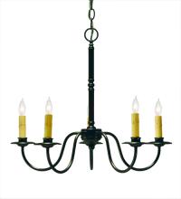 2nd Avenue Designs White 118671 - 22" Wide Edson 5 Light Chandelier