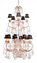 2nd Avenue Designs White 120319 - 42" Wide Alexandria 15 Light Two Tier Chandelier