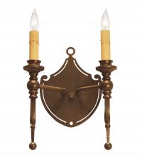 2nd Avenue Designs White 120642 - 8" Wide Malta Crest Wall Sconce