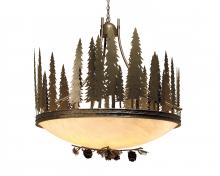 2nd Avenue Designs White 120785 - 48" Wide Towering Pines Inverted Pendant