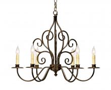 2nd Avenue Designs White 120793 - 28" Wide Eve 6 Light Chandelier