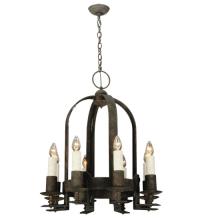 2nd Avenue Designs White 121186 - 26"W Aragon 8 LT Chandelier