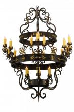 2nd Avenue Designs White 136480 - 60"W Santino 24 LT Chandelier