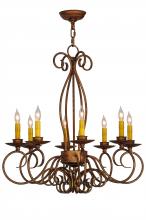 2nd Avenue Designs White 142864 - 26"W Elisha 8 LT Chandelier