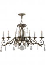 2nd Avenue Designs White 143961 - 44" Long Windsor 8 Light Oblong Chandelier