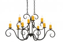 2nd Avenue Designs White 149426 - 48"L Clifton 10 LT Oblong Chandelier