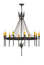 2nd Avenue Designs White 152118 - 36"W Amaury 10 LT Chandelier