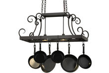 2nd Avenue Designs White 158845 - 43" Long Caiden Pot Rack