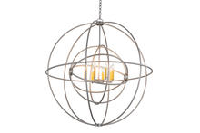 2nd Avenue Designs White 170407 - 43"W Atom Enerjisi 8 LT Chandelier