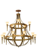 2nd Avenue Designs White 176602 - 72"W Pontoise 15 LT Chandelier