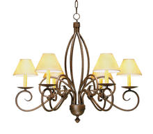 2nd Avenue Designs White 177949 - 28" Wide Squire 6 Light Chandelier