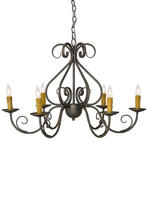 2nd Avenue Designs White 182580 - 36" Wide Jenna 6 Light Chandelier