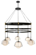 2nd Avenue Designs White 188206 - 116"W Heliocentricity 6 LT Chandelier