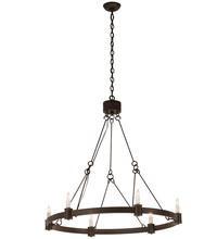 2nd Avenue Designs White 210880 - 36" Wide Kenosha 6 Light Chandelier