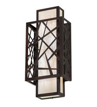 2nd Avenue Designs White 217647 - 8" Wide Quadrato Rich Umador Wall Sconce