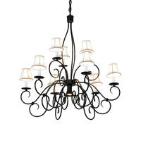 2nd Avenue Designs White 221766 - 36" Wide Grace 10 Light Two Tier Chandelier