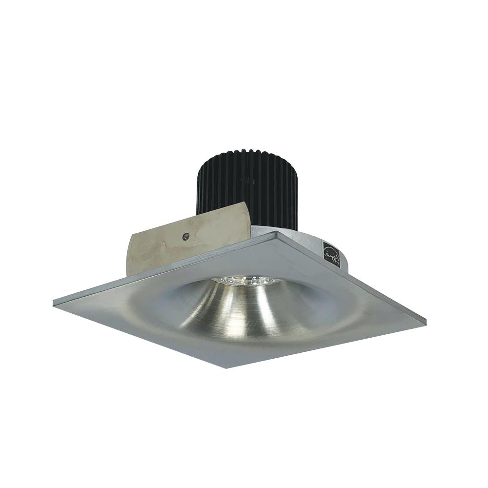 4" Iolite LED Square Bullnose, 1000lm / 14W, 3500K, Natural Metal Finish