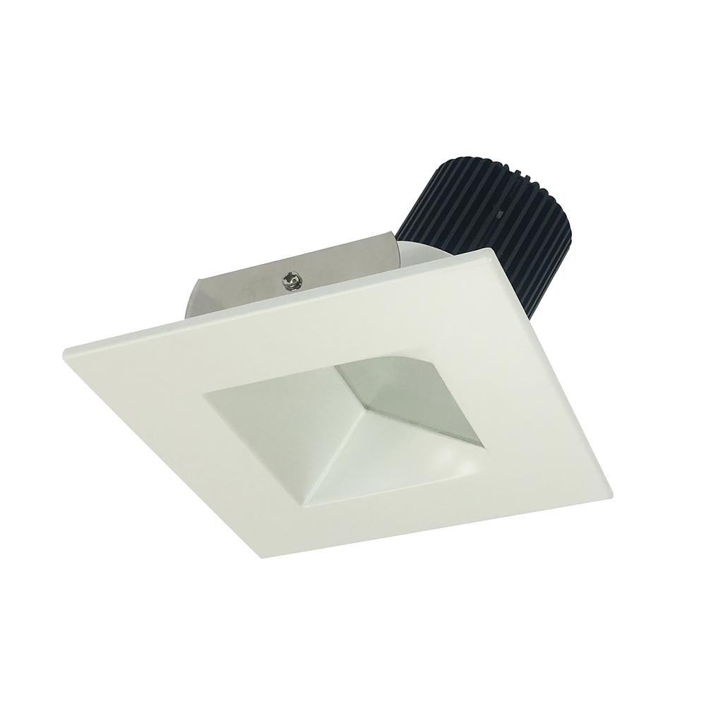 4" Iolite LED Square Wall Wash, 1000lm / 14W, 2700K, White Reflector / White Flange