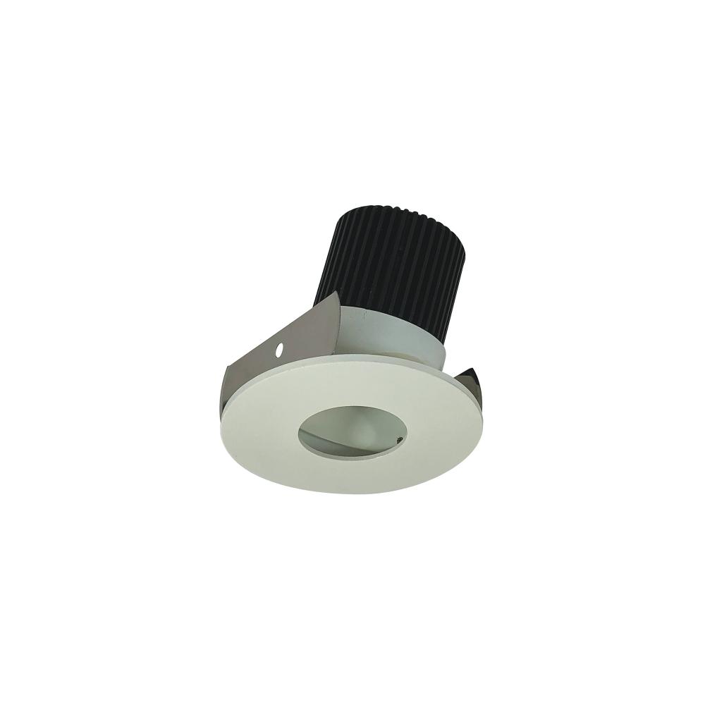 2" Iolite LED Round Adjustable Pinhole, 800lm / 14W, 5000K, White Pinhole / White Flange