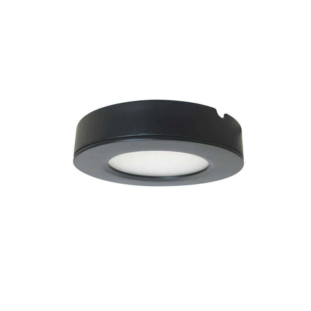 12V Josh LED Puck Light, 300lm / 3500K, Black Finish