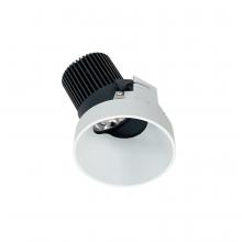 Nora NIO-4RTSLA27QMPW - 4" Iolite LED Round Trimless Adjustable Slot, 10-Degree Optic, 800lm / 12W, 2700K, Matte Powder