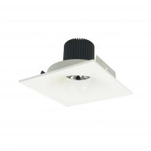 Nora NIO-4SNB30QWW - 4" Iolite LED Square Bullnose, 10-Degree Optic, 800lm / 12W, 3000K, White Finish